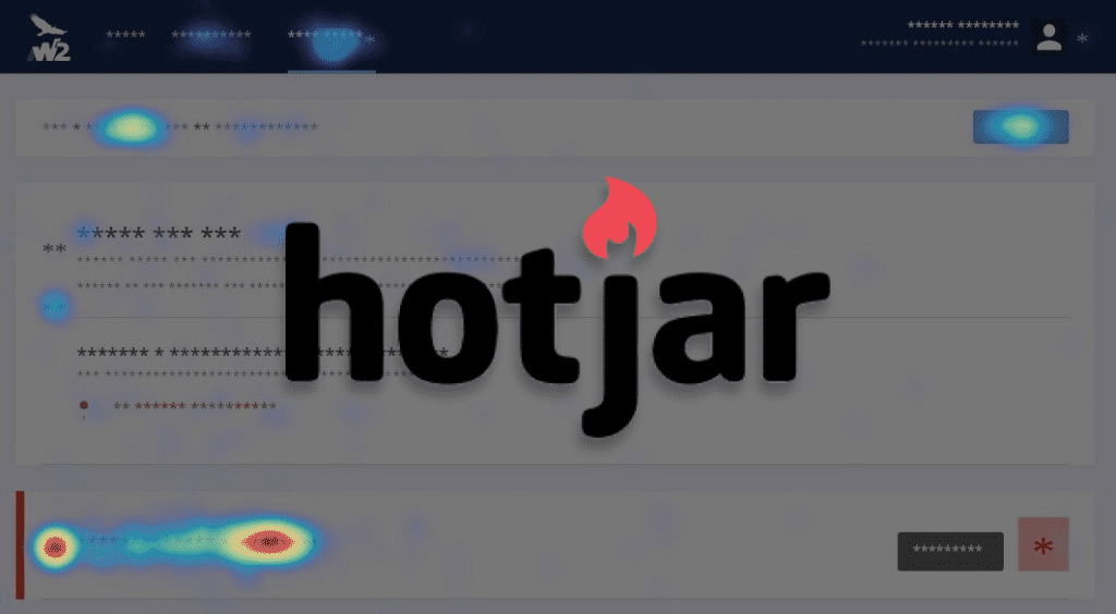 Hotjar logo on heatmap
